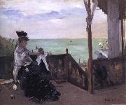 Berthe Morisot In a Villa at the Seaside oil painting